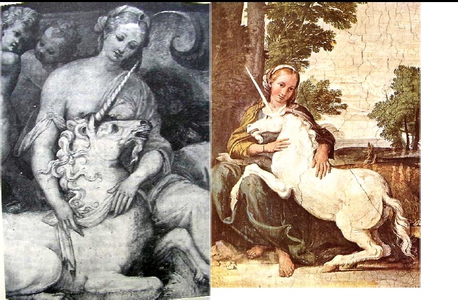 Domenichino, Dama con unicorno,Roma, Palazzo Farnese